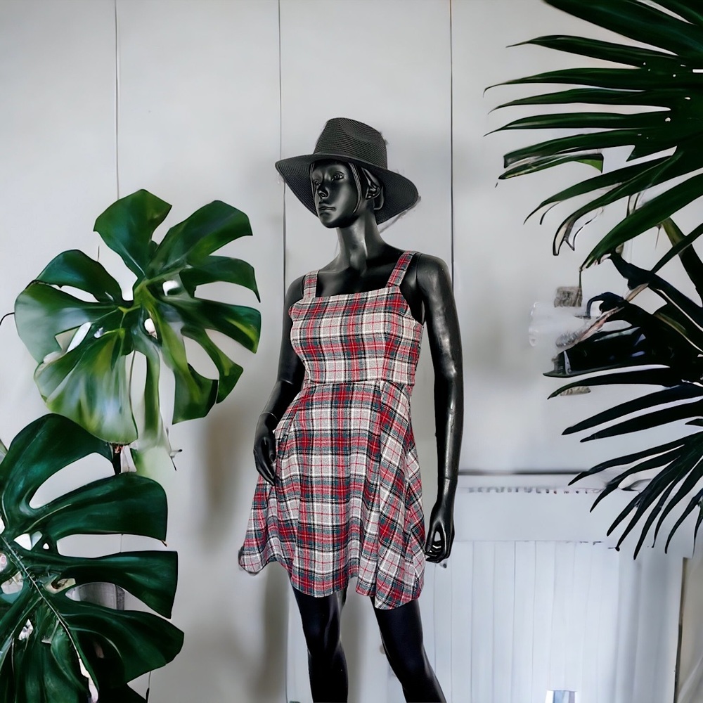 Copper Key Plaid Dress (NWT) (Size S)